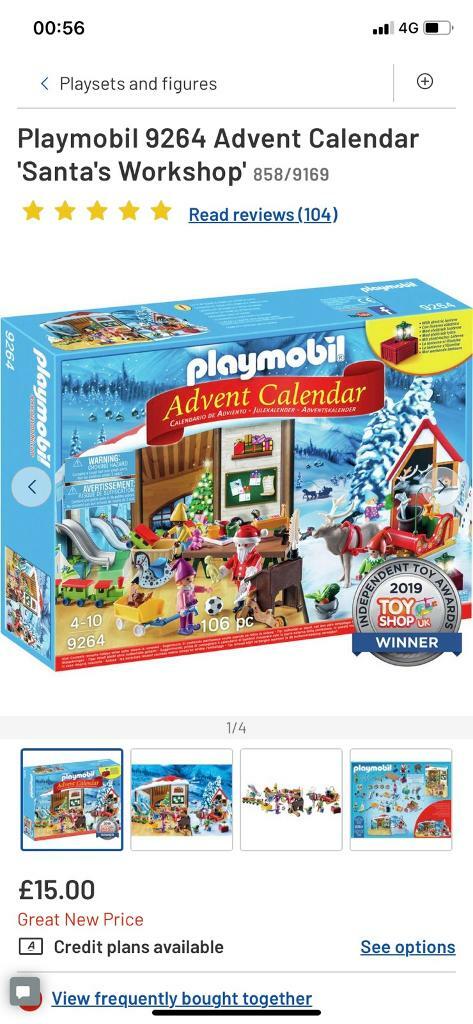 argos playmobil advent calendar